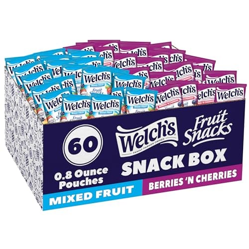 Welch's Fruit Snacks Mixed Fruit & Berries 'N Cherries 60-Pack Deal