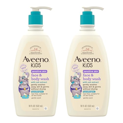 Aveeno Kids Sensitive Skin Face & Body Wash 2-Pack