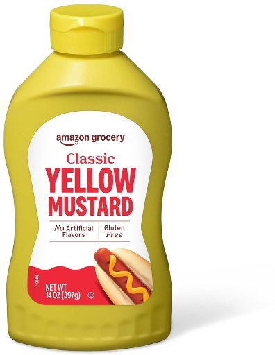 Amazon Brand - Happy Belly Yellow Mustard 14 Ounce