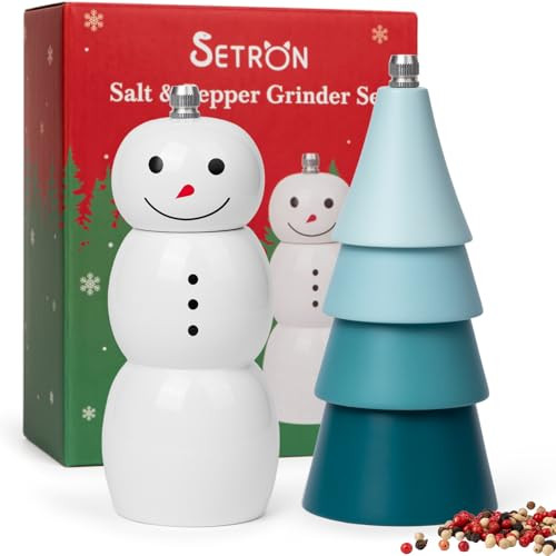 Christmas Salt and Pepper Grinder Set