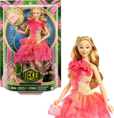Mattel Universal Wicked Glinda Fashion Doll & Accessories with Blonde Hair