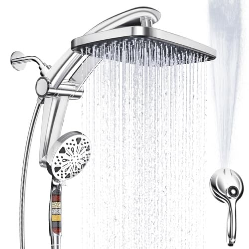 Rain Shower Head with Filtered Handheld High Pressure Rainfall Shower Heads