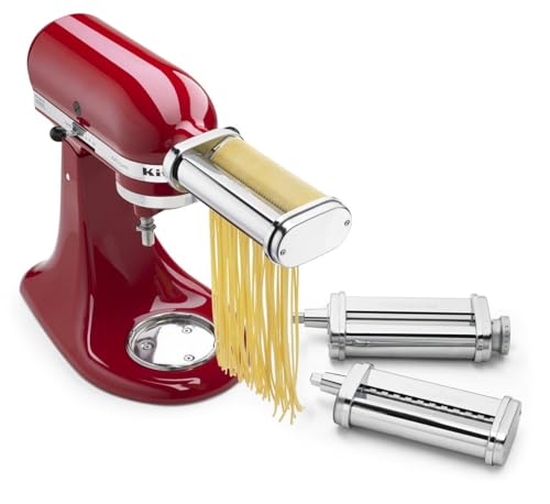 KitchenAid KSMPRA 3-Piece Pasta Roller and Cutter Set for Stand Mixers