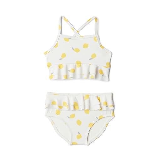 Amazon Essentials x Sofia Grainge Toddler and Baby Girls' Two Piece Swimsuit with Crisscross Straps, Double-Layer Flounce Deal