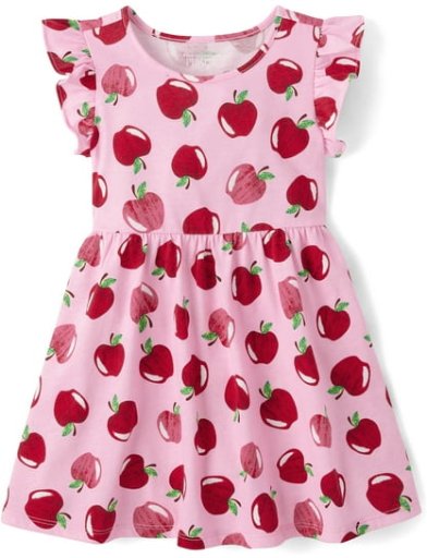 The Children's Place Toddler Girls Short Sleeve Flutter Dress