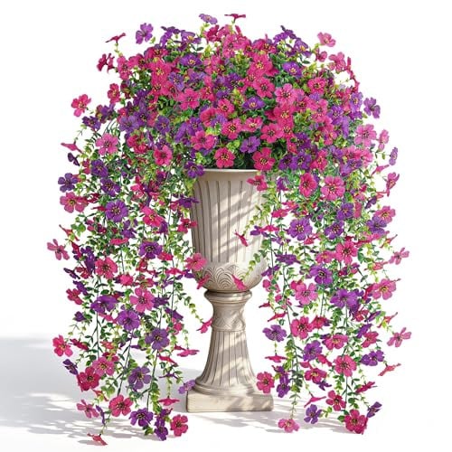 Der Rose 4-Piece 29.5" Indoor/Outdoor Artificial Cascading Bloom Hanging Flowers Deal