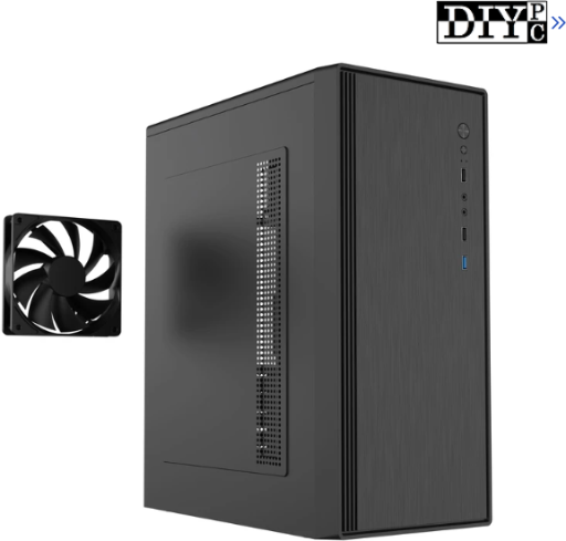 DIYPC DIY-V3-ATX Black ATX Mid Tower Computer Case with USB 3.0 and 120mm Rear Fan
