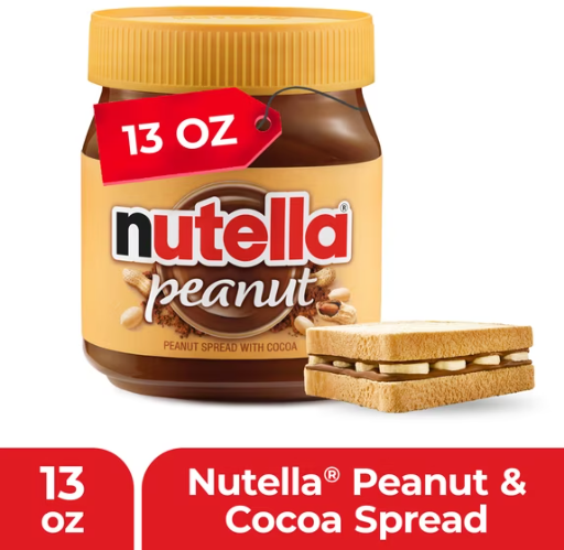 NUTELLA 13oz Peanut Spread + $2 Walmart Cash
