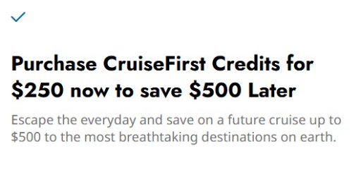 Norwegian Cruise Lines CruiseFirst $500 Credit