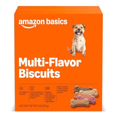 Amazon Basics Crunchy Dog Biscuits 5 lb. Box