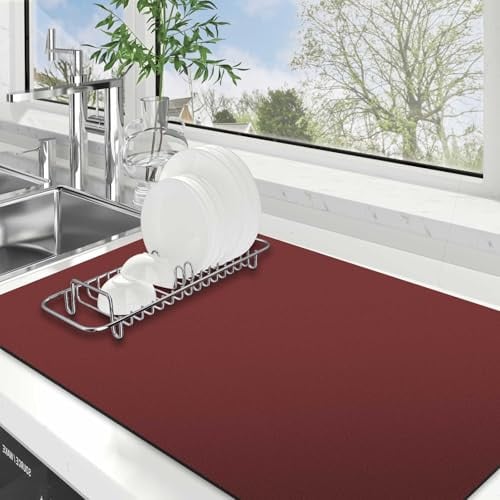 WISELIFE Super Absorbent Large Dish Drying Mat 18"x 32" Deal
