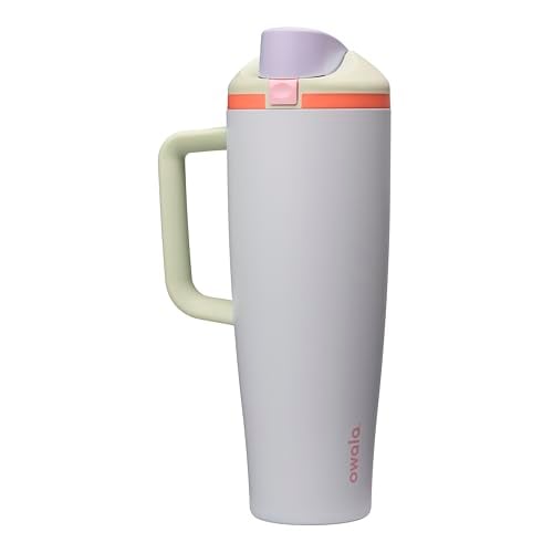 40-Oz Owala FreeSip Tumbler - Stainless Steel (Mint/Purple Beach House) Deal