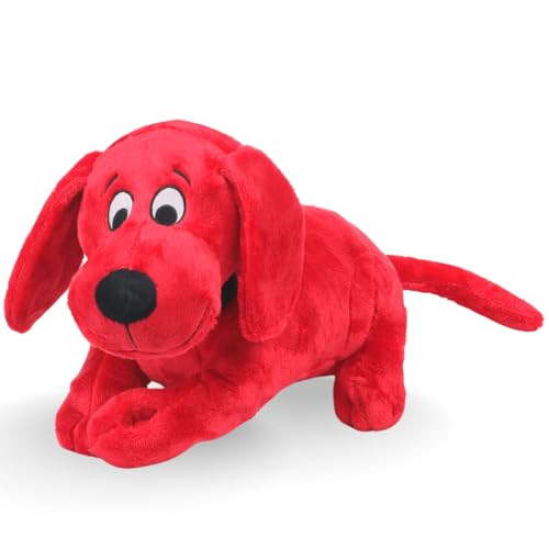 Clifford Snuggle Buddy 14" Plush Dog Toy (Squeakers, Crinkle)