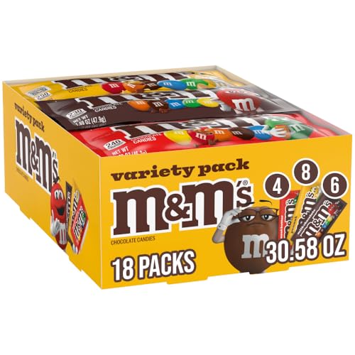 M&M’S Milk Chocolate Candy Full Size 18-Pack Deal