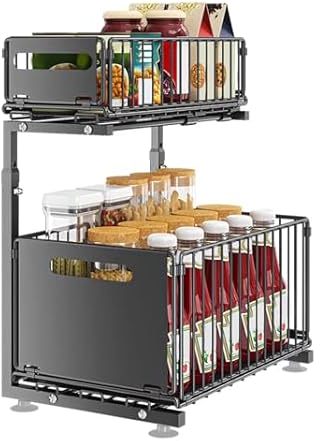 2-Tier CuisinSmart Pull Out Cabinet Under Sink Organizer