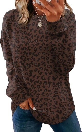 WIHOLL Crewneck Long Sleeve Shirts Deal