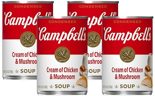 Campbell's Condensed Cream of Chicken & Mushroom Soup 4-Pack