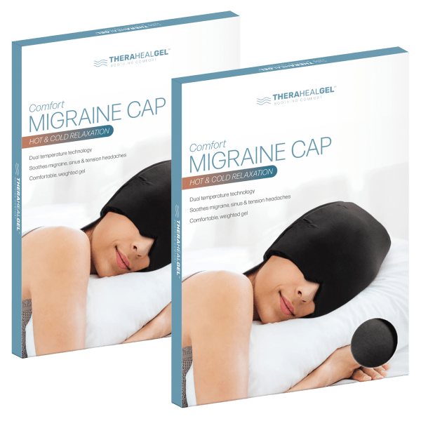 TheraHeal Gel Comfort Hot/Cold Migraine Caps 2-Pack Deal