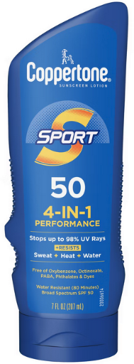 Coppertone Sport Sunscreen Lotion SPF 50 7 fl oz