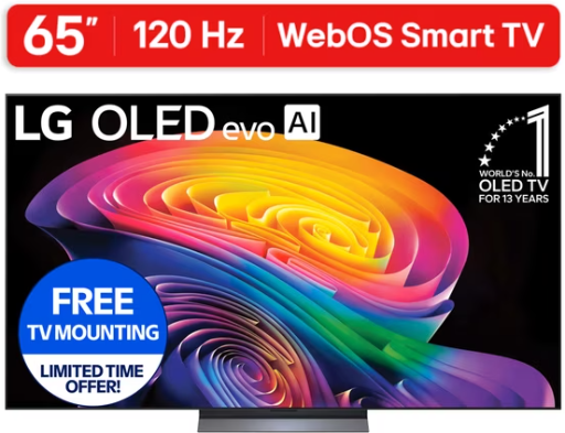 LG 65" C6 Series 4K UHD OLED AI Smart webOS 26 TV