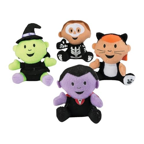 Fun Express Plush Halloween Monster Characters 12-Pack
