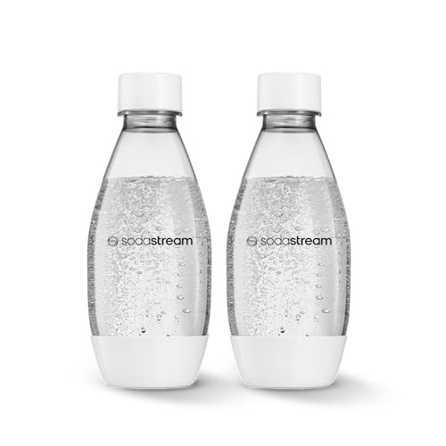 SodaStream 2-Pack 0.5L Dishwasher Safe Slim Bottle (White)