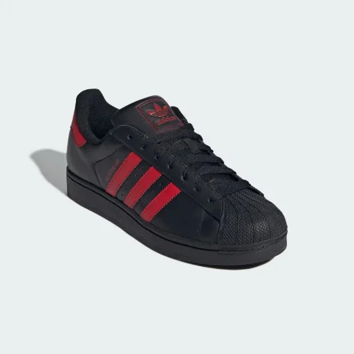 Adidas Men Superstar II Shoes (Size 7 - 11, Better Scarlet / Cloud White / Better Scarlet) Deal