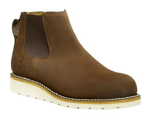 Carhartt Women's Wedge 5" Chelsea Boot FW5025-W Dark Bison Oil Tanned 7.5M