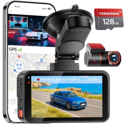 Terunsoul 4K+4K Dash Cam 128GB
