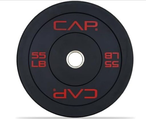 CAP Barbell Economy Olympic Bumper Plate 55lbs Single Deal