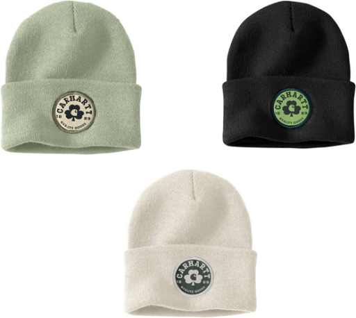 Carhartt Knit Shamrock Patch Beanie (3 Colors)