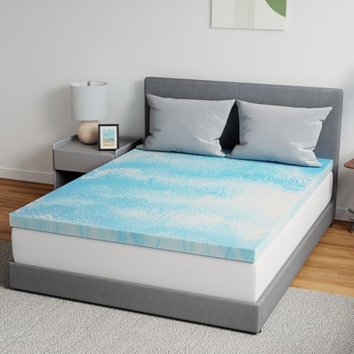 Novilla Memory Foam Mattress Topper wCooling Gel Infused Deal