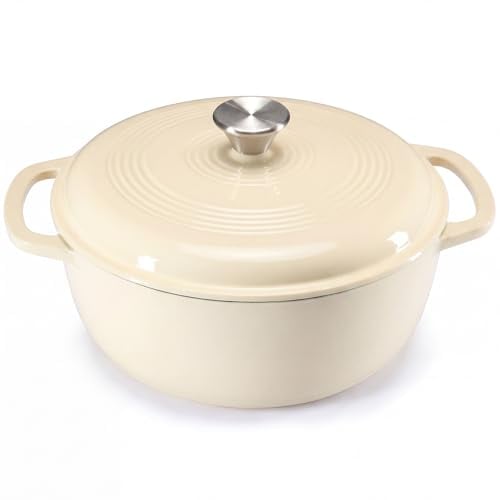 NEWBULIG Cast Iron Dutch Oven 6 Quart Deal