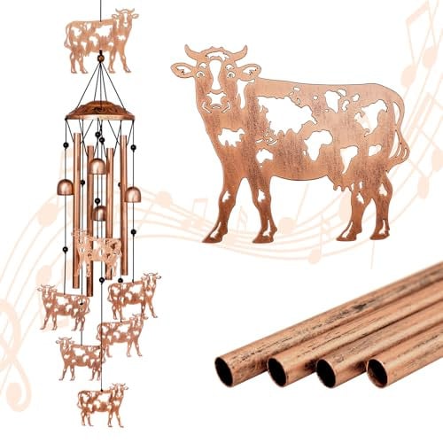 Metal Cow Wind Chimes Deal