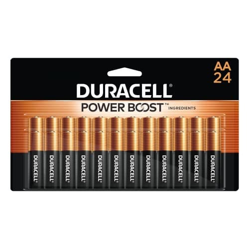 Duracell Coppertop Double AA Batteries, 24 Count Deal