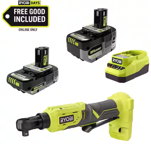 Home Depot Home Pick: RYOBI ONE+ 18V Cordless 3/8 in. Ratche deal at Home Depot