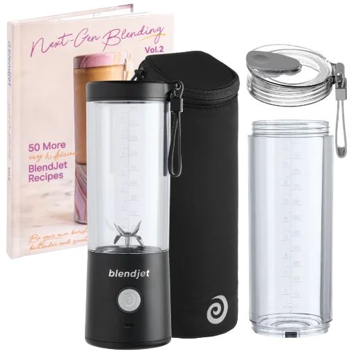 Blendjet 2 Portable Blender with Bonus 20oz Jar, Sleeve, Lid & Recipe Book