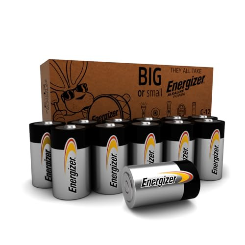 Energizer Alkaline Power C Batteries 12-Count