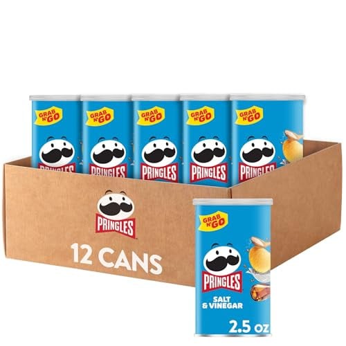 Pringles Salt & Vinegar Potato Crisps 12-Pack 2.5-Oz Deal