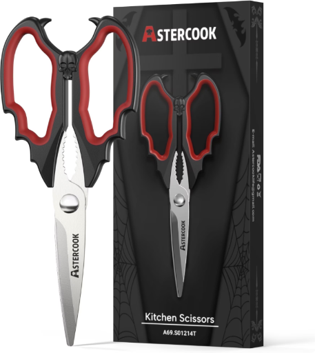 Astercook Kitchen Scissors Red Deal