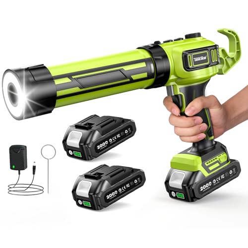 Taskstar Brushless Cordless Electric Caulking Gun w/ 2x 2.0Ah Batteries