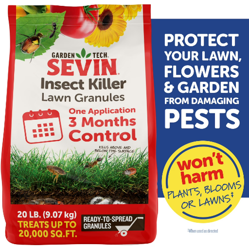 Sevin Insect Killer Outdoor Lawn Granules 20lb Bag