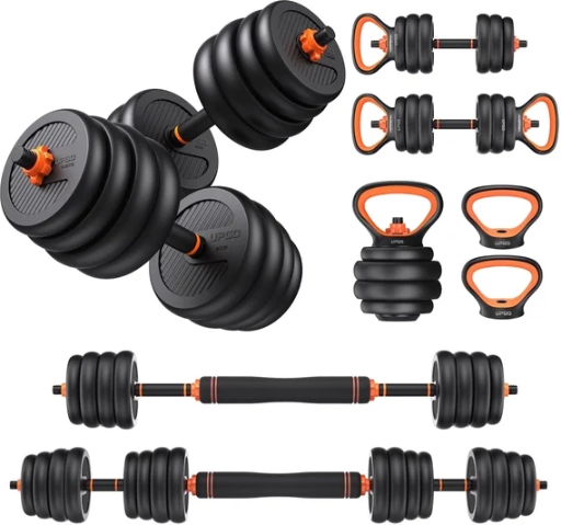 UPGO Adjustable Dumbbells 70LB 5-in-1 Weight Set Deal