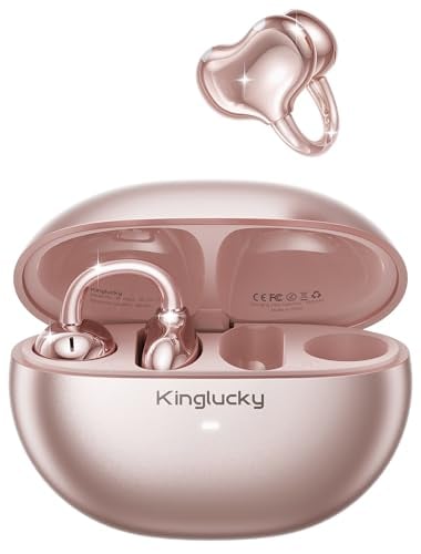 Kinglucky A8 Clip-On Open Ear Wireless Earbuds w/ Bluetooth 6.0, 40H Playtime & IP56 Deal