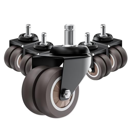 ASHGOOB Heavy Duty 2" Office Chair Caster Wheels 5-Pack Deal