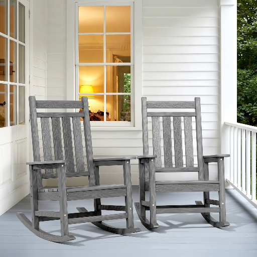 SERWALL Oversized Outdoor Rocking Chair Set of 2 Deal