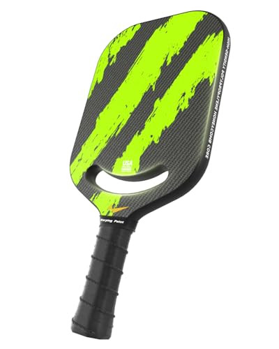 Warping Point Ascent Carbon Fiber Pickleball Racket / Paddle with Aero Throat