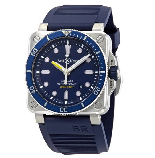 Bell & Ross Diver Automatic Blue Dial 42mm Men's Watch
