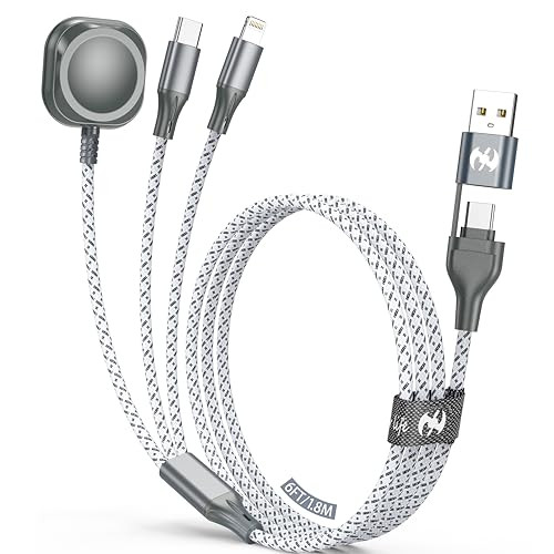 IDISON 3-in-2 iPhone & USB-C Magnetic Charging Cable