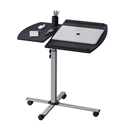 Techni Mobili Adjustable Height Rolling Laptop Cart w/ Tilting Top Graphite Deal